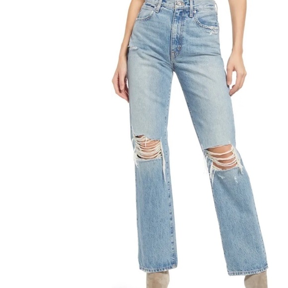 SLVRLAKE London High Waist Straight Leg Jeans Size 25 NWOT - Picture 1 of 6